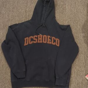 DC Black Hoodie with Brown DC Shoe Co Logo